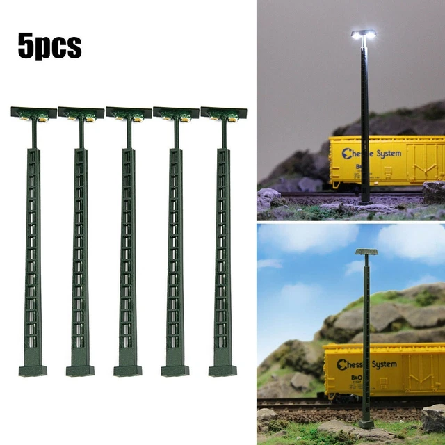 Lot De 5 Feux Doubles LED Pour Modélisme Ferroviaire échelle OO (1:76) - Neuf