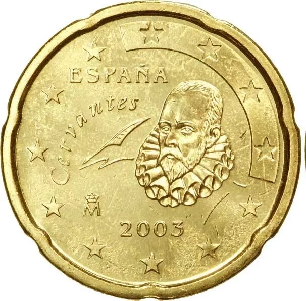 1 MONEDA: 20cts de EURO ESPAÑA 2004 ó 2005, SIN CIRCULAR,ESCASA TIRADA,ELIGE AÑO