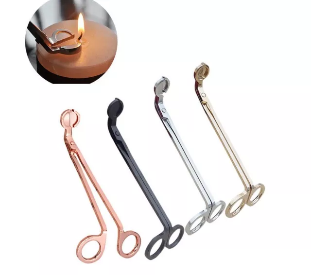 Candle Wick Oil Lamp Stainless Steel Scissors Trim Trimmer Cutter Snuffers Gift