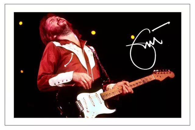Eric Clapton Signed Photo Print Autograph Music Cream The Yardbirds