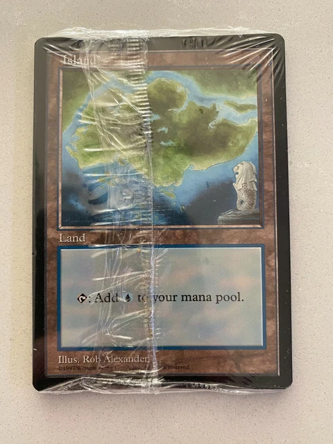MTG - APAC lands set sealed 'clear' RARE pack of 5. Ultra