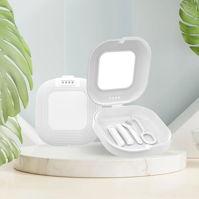 Étui De Retenue Avec Boîtes De Rangement Pour Dents Miroir Boîte De Rangement