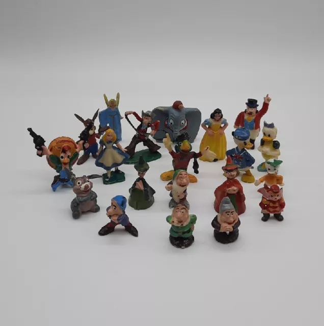 Vtg Disney Marx Tinykins Toy Miniatures LOT of 20 - Brer Rabbit Dumbo Snow White