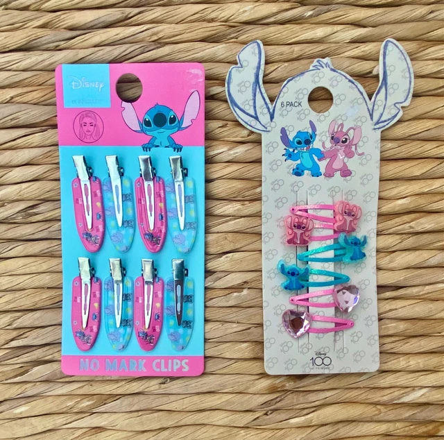DISNEY STITCH AND ANGEL HAIR SLIDES/NO MARK CLIPS pins Filler gift