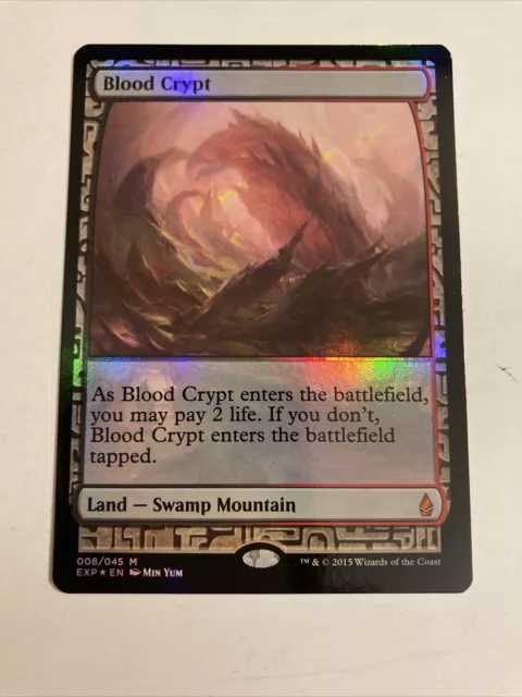 MTG FOIL Blood Crypt Zendikar Expeditions NM Excellent Shape Magic The Gathering