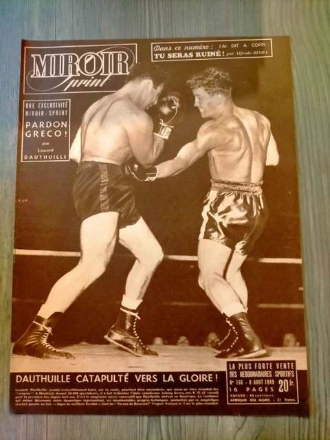 1 livre almanach de miroir sprint année 1948 ( sports divers boxe