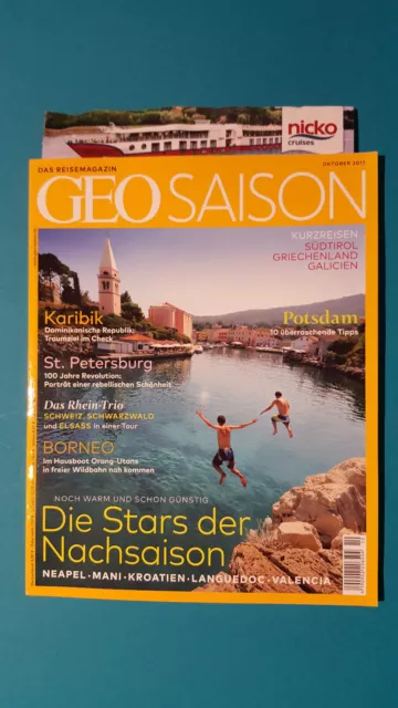 Geo Saison Oktober  2017 Das Reisemagazin ungelesen 1A abs.TOP