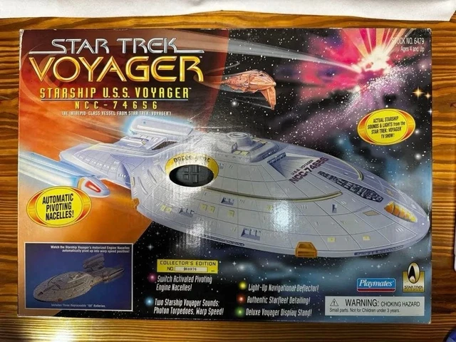 PLAYMATES STAR TREK Voyager USS Voyager NCC-74656 Rare Open Box