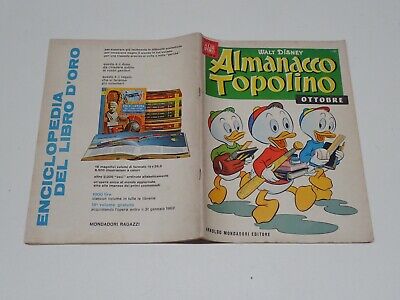 Almanacco Topolino N° 10 Del 1961 Edizione Mondadori Con Figurine
