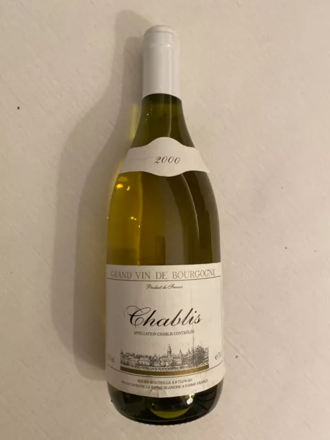 Biete eine Flasche Chablis von 2000 Grand vin de Bourgogne, 12,5%, 0,75 Liter