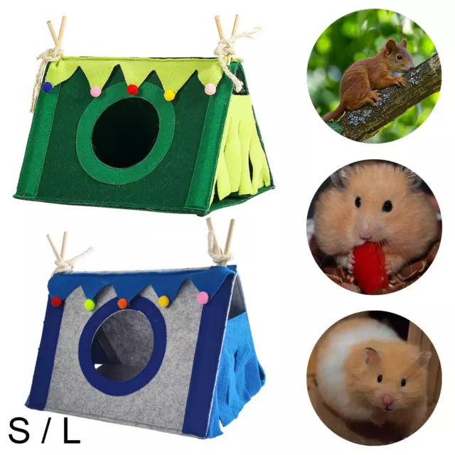 Cute Guinea Pig Hideout Pet Bed Cave Resting Sleeping Hamster House for Rats