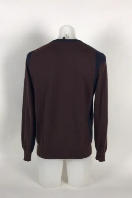 Belstaff mens cashmere blend v-neck sweater size XL 3
