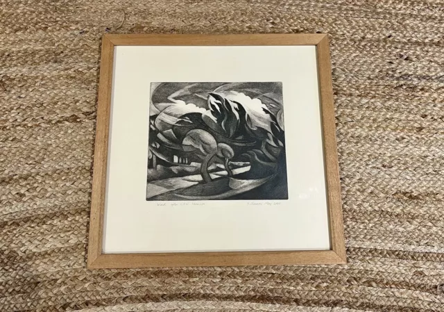 Antique After C R W Nevinson print Modern British Vintage Art Mid Century