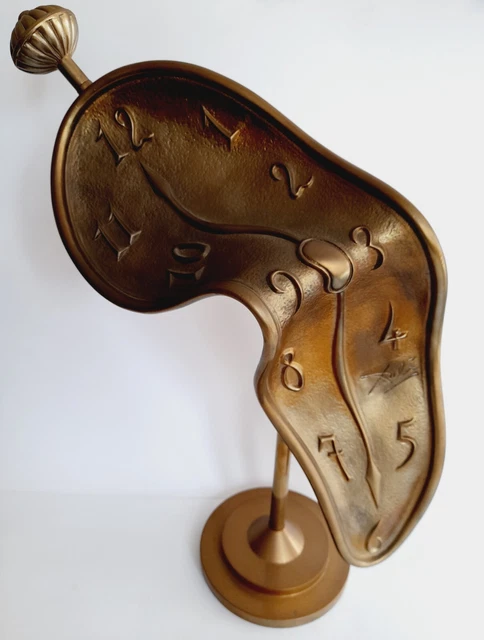 SALVADOR DALI (60CM/6KG) SCULPTURE MONTRE BRONZE SIGNÉE NUMÉROTÉ