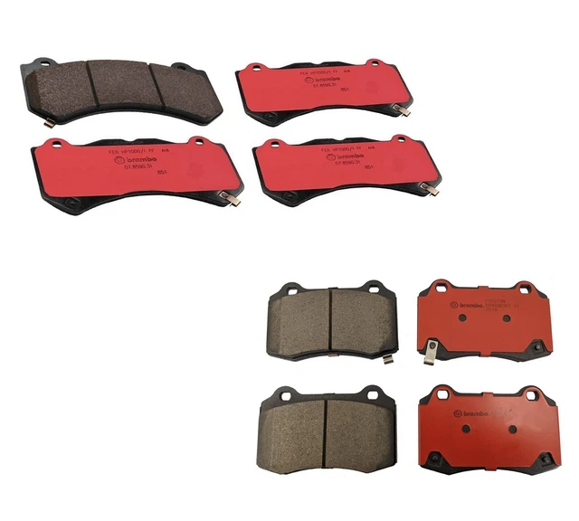 BREMBO FRONT AND Rear Ceramic Brake Pad Set Kit for Jeep Grand Cherokee