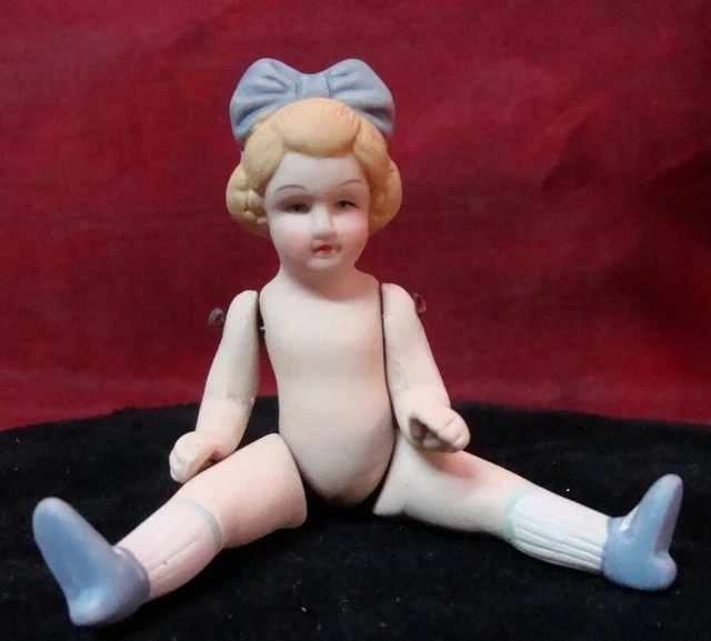 Títere Articulado Hija Art Deco Estilo Art Nouveau Estilo Porcelana Esmaltes