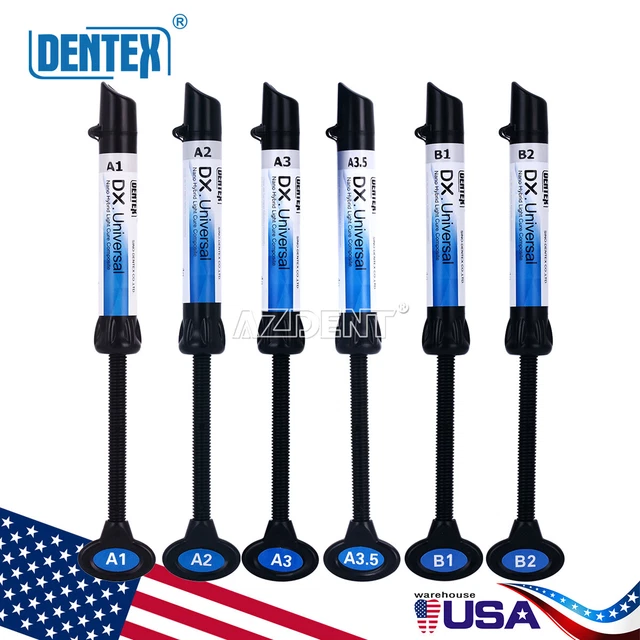 US DENTEX Universal Dental Light Cure Composite Resin A1, A2, A3, A3.5,B1