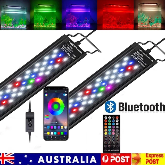 Aquarium Light Full Spectrum LED Fish Tank RGBW Lights & Bluetooth APP Remote AU