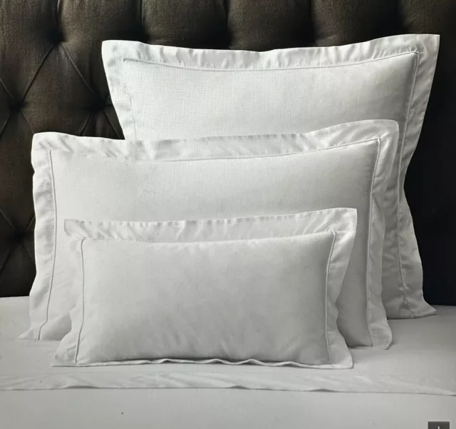 ONE Restoration Hardware Italian Vintage Washed 600 Sateen STD Sham Mist NWT