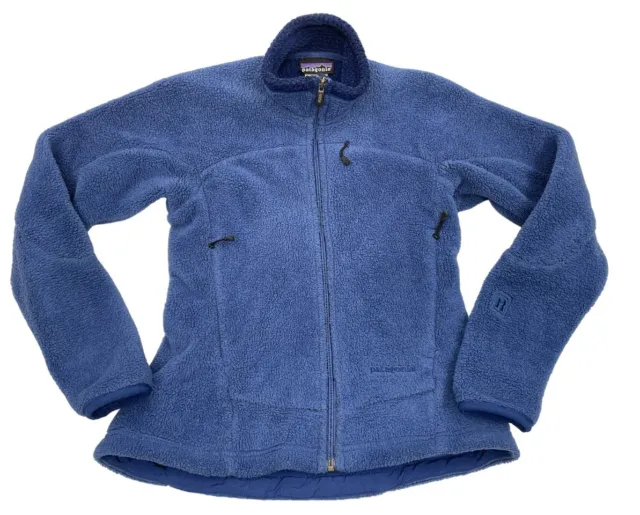 PATAGONIA REGULATOR R Polartec Fleece USA Made Blue Vintage Jacket ...