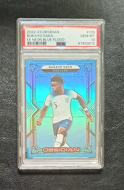 BUKAYO SAKA #/12 PSA 10 Panini Obsidian Neon Blue Flood
