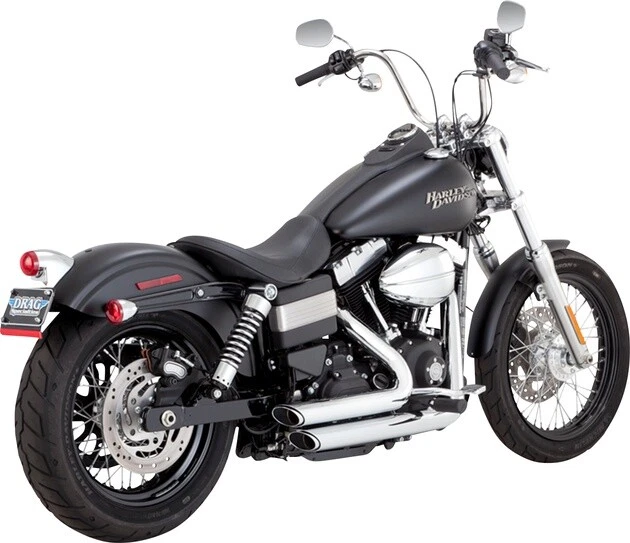 Vance & Hines PCX Shortshots Staggered 2-into-2 Full Exhaust System Chrome 17327