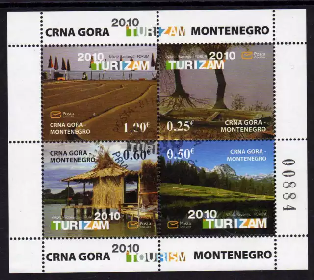 Montenegro 239/42 o MH-Blatt Tourismus (419)