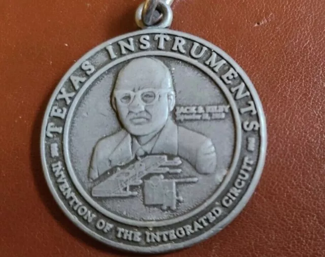 Vintage Texas Instruments 30th Anniversary medal Jack Kilby 1958-1988