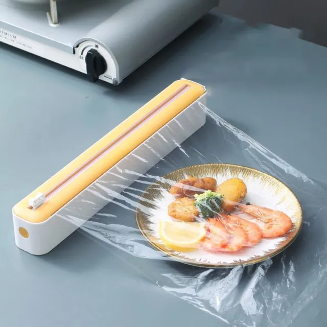 Dispensador de embalaje de plástico película final Saran Cutter cocina herramienta