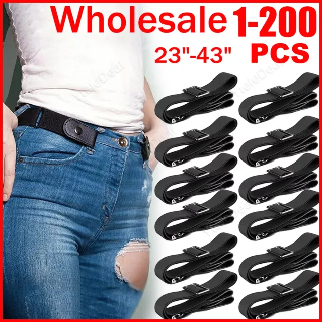 Buckle-free Elastic Invisible Waist Belt for Men Women Jeans No Bulge Hassle Lot