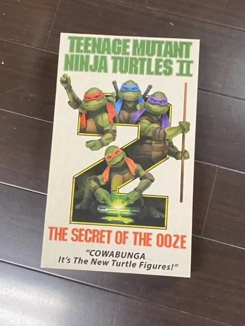 NECA TMNT Teenage Mutant Ninja Turtles II Movie: Secret of The Ooze 4-Pack