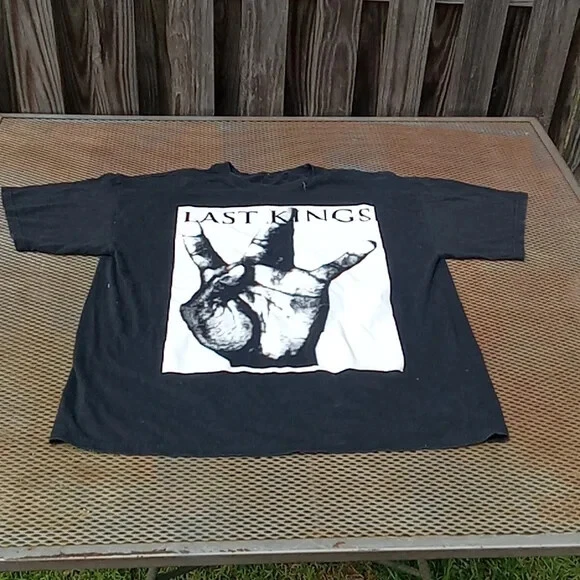 Last Kings Shirt Adult XL Black Short Sleeve Graphic Tee USA Made  Mens