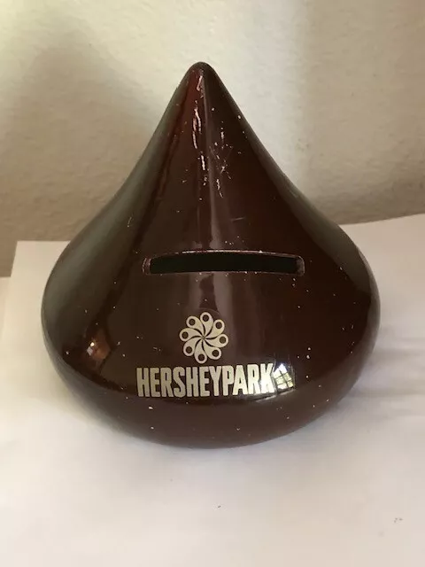 Vintage Hershey Chocolate Kiss Ceramic Coin Bank From Hershey Park JAPAN