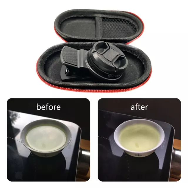 37mm CPL Phone Camera Lens with Clip, Polarizer Lens Filter, Polarized Phones