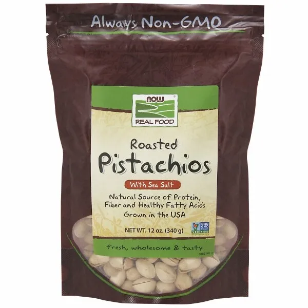 Pistachios Roasted and Salted 12 oz By Now Foods