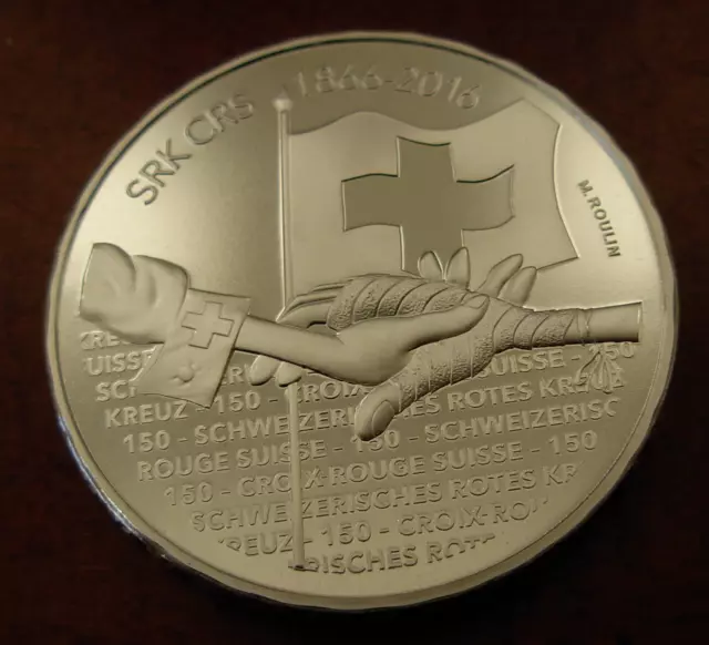 Switzerland 2016 Silver 20 Francs Swiss Red Cross Choice UNC