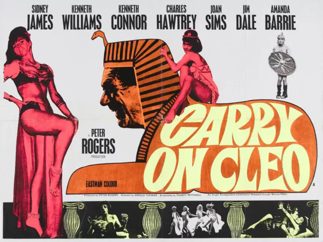 Home Wall Art Print - Vintage Movie Film Poster - CARRY ON CLEO  - A4,A3,A2,A1