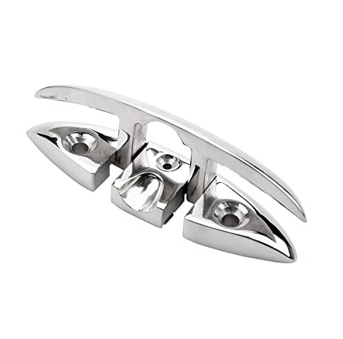 Thorn Boat Folding Cleat 316 Stainless Steel 6 Inch Flip Up Dock Deck Fold Cl...