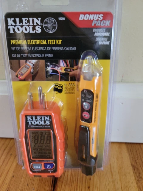 Klein Tools Premium Electrical Test Kit RT250 & NCVT-3P Combo Set - Brand New