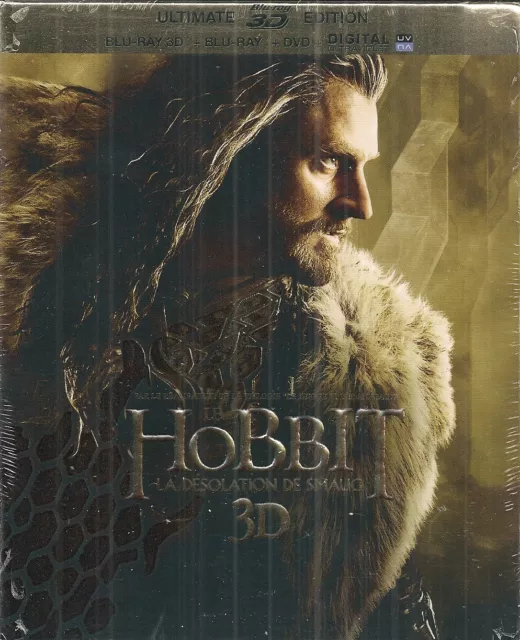 "Le hobbit : la désolation de smaug" - Blu-ray 3D + 2D + DVD + DIGITAL  NEUF