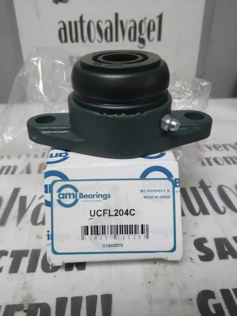 Ami Bearings,Ucfl204C,Flange Mount Bearing 2-Bolt 20Mm Bore9W/ Fliger Seal) Nos