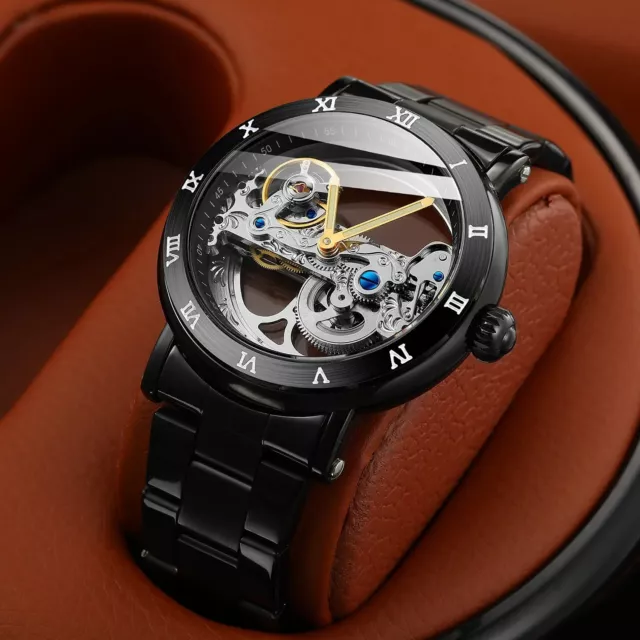 Original Hollow watch Luxury Swiss Men Automatic Mechanical Tourbillon watches