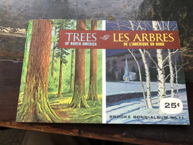 Brook Bond Tea Cards. Canada. Trees of North America.  Full Set in Album.