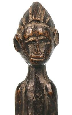 Art Africain Tribal - Très Ancien Fétiche Baoulé Usuel - Asexué - 24,5 cms +++++