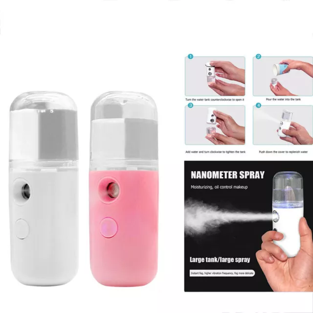 USB Nano Facial Mister Mist Spray Machine Face Moisturizing Atomization Sprayer