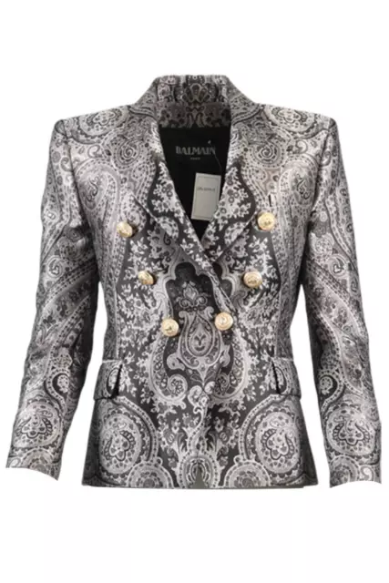 Balmain Satin Blazer Fr 40 Uk 12