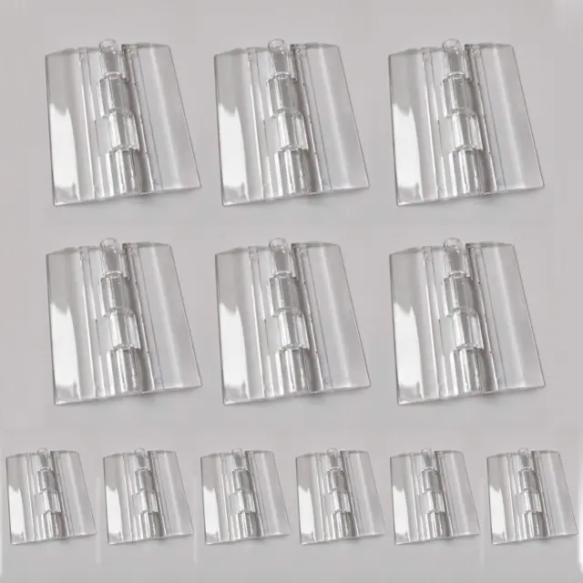 12 pezzi Cerniera acrilica Plastica Acrilica Trasparente Pieghevole per C