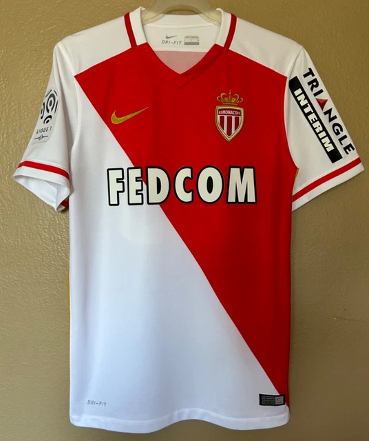 Maillot Mbappé Monaco 2016-2017 – Extérieur Bleu – Taille S – Nike – Occasion