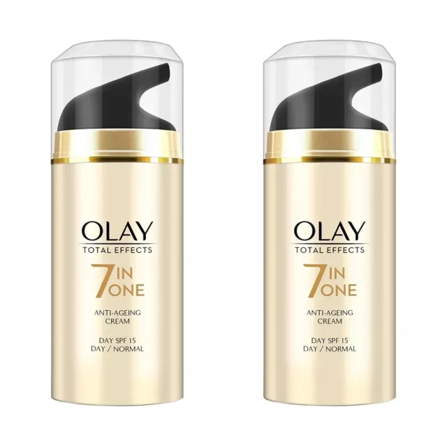 2X Olay Total Effects 7 en 1 crème de jour anti-âge normale SPF 15, 20g...