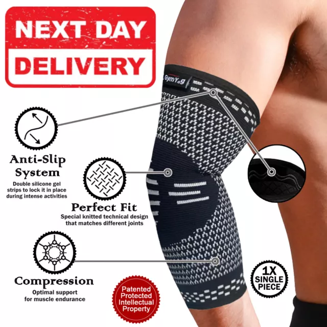 Elbow Support Sleeve Arm Pain Injury Gym Sport Golf Arthritis Epicondylitis NHS